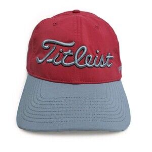 Titleist FJ Foot Joy Pro V1 Golf Hat Red Gray Red Cap Strapback